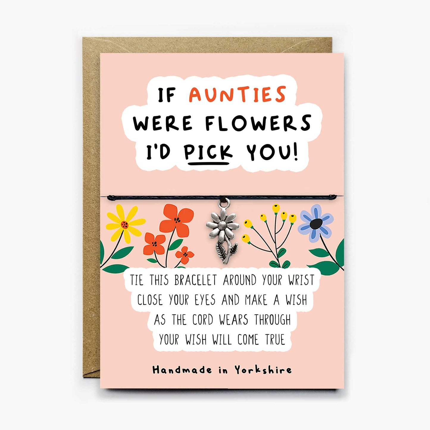 If Aunties Were Flowers Wish Bracelet