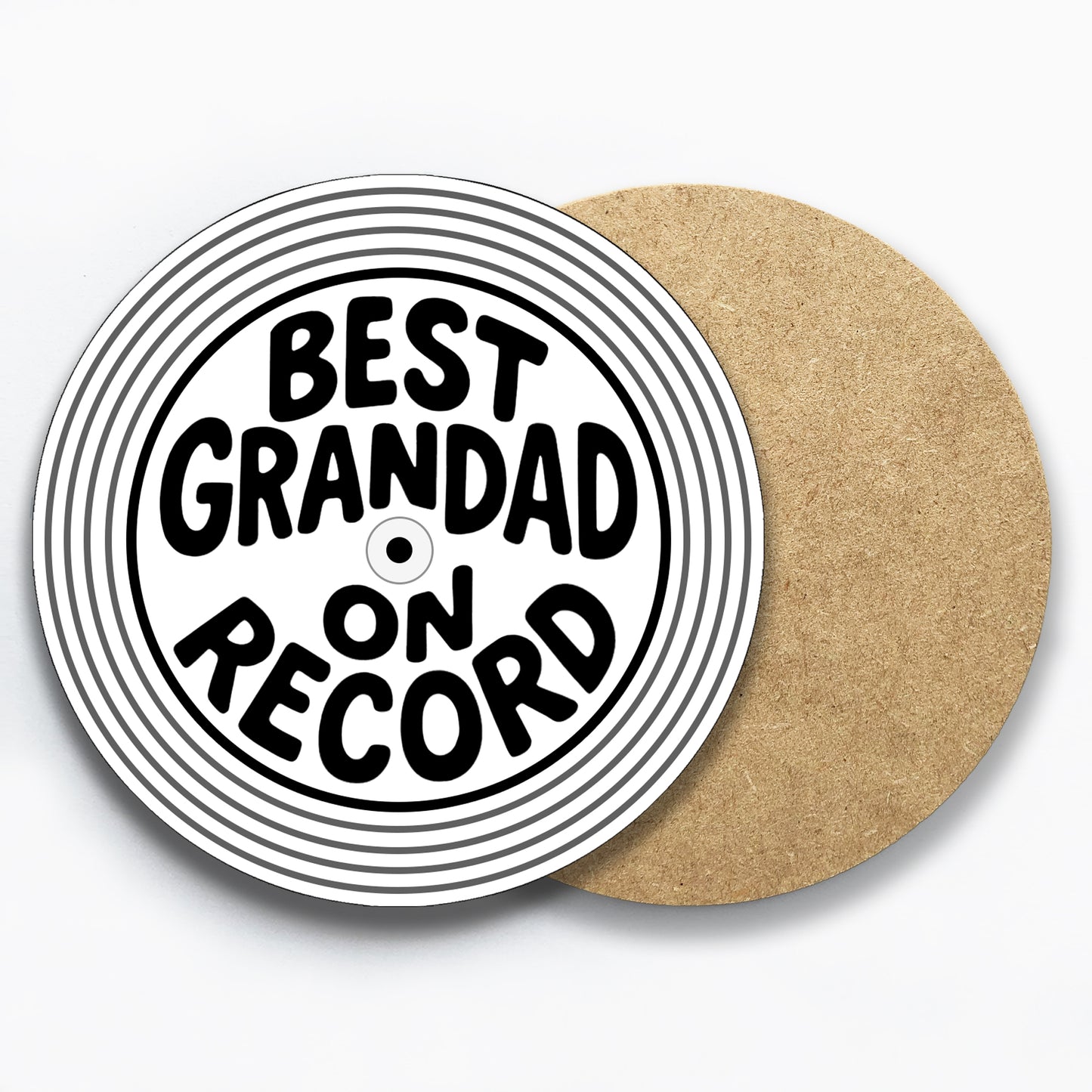 Best Grandad On Record Coaster