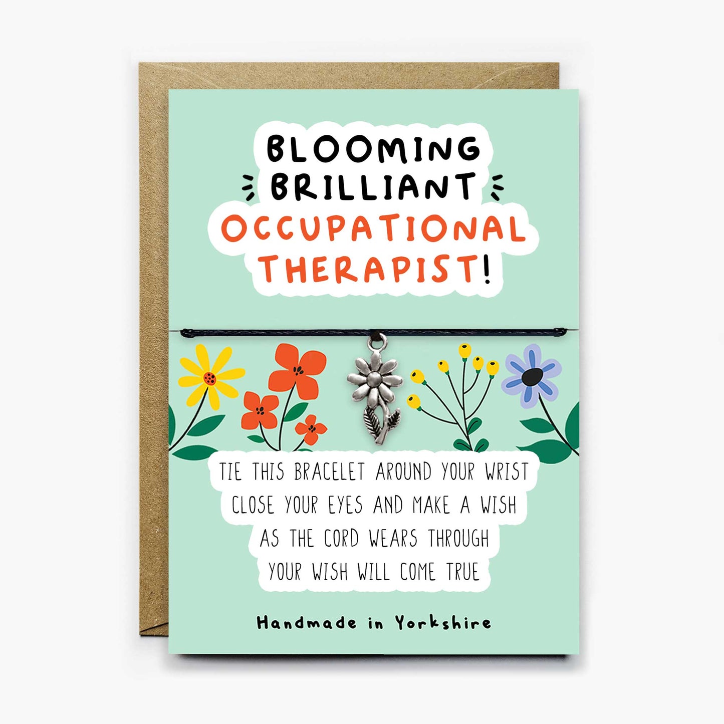 Blooming Brilliant Occupational Therapist Wish Bracelet