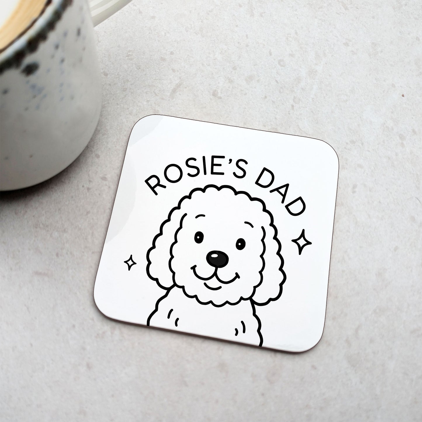 Personalised Cockapoo Coaster