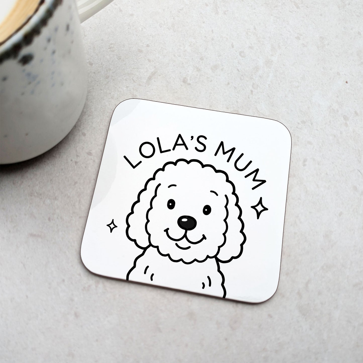Personalised Cockapoo Coaster