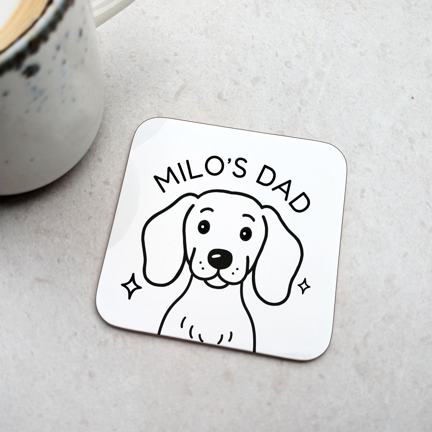 Personalised Dachshund Coaster