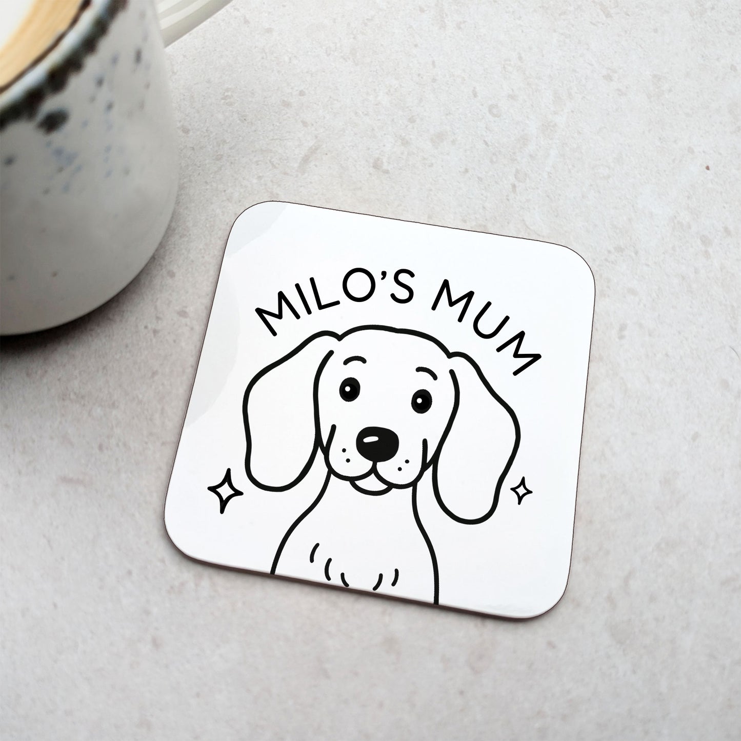 Personalised Dachshund Coaster