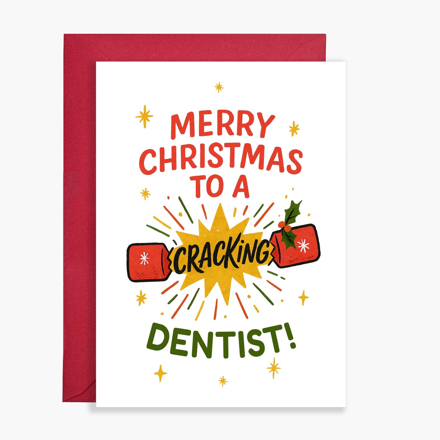 Cracking Dentist Christmas Card