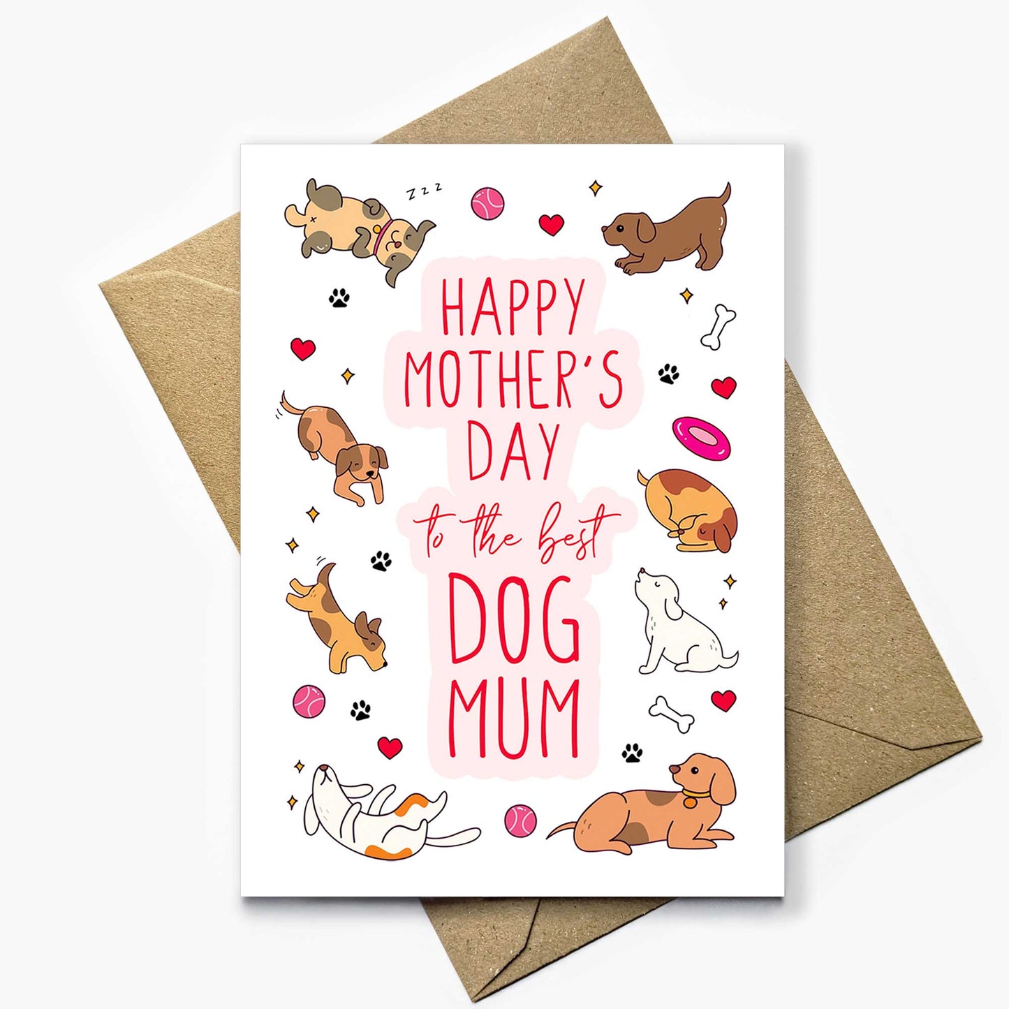 Dog Mum Mother's Day Card