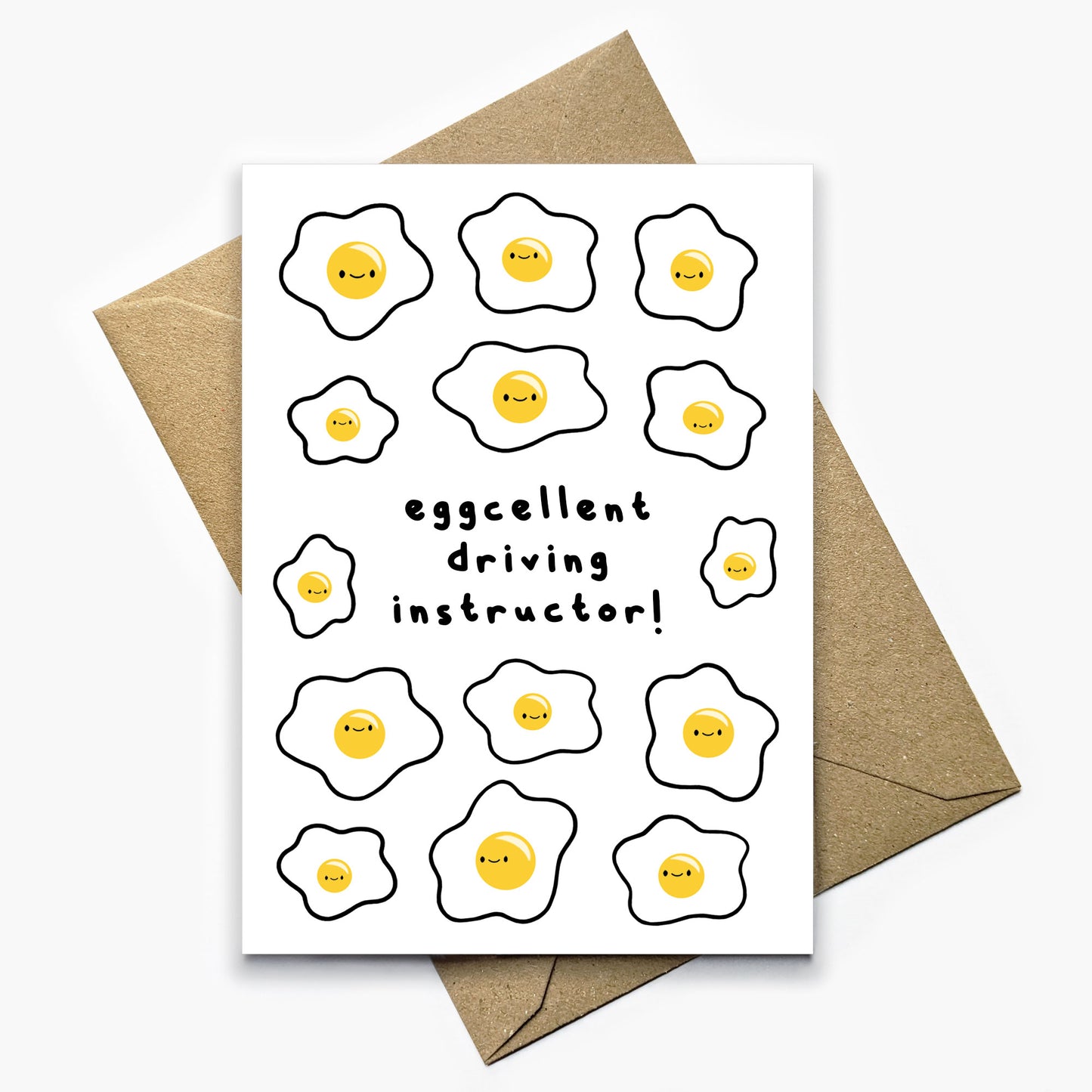 Eggcellent Driving Instructor Card