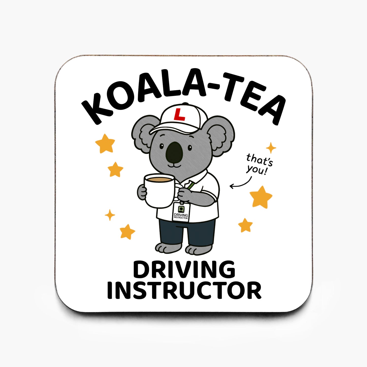 Koala Tea Driving Instructor Coaster