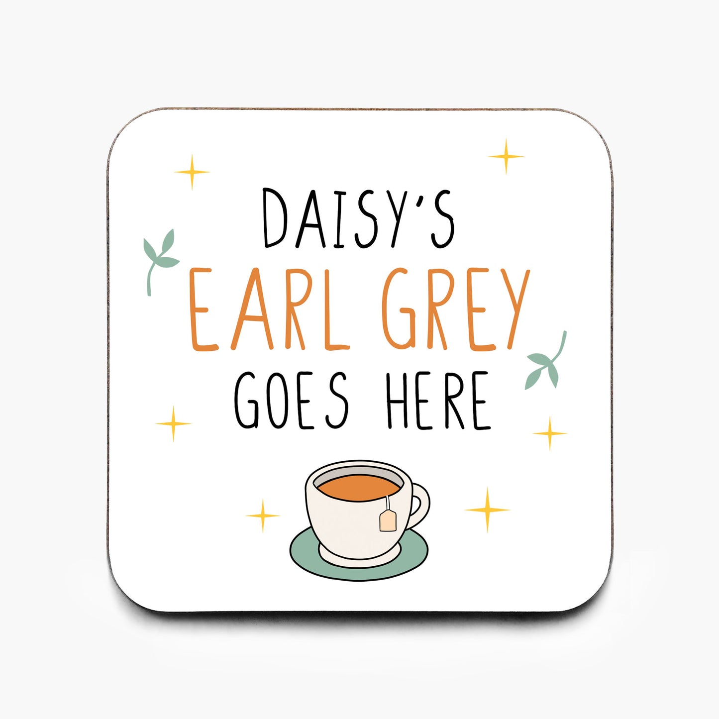 Personalised Earl Grey Coaster