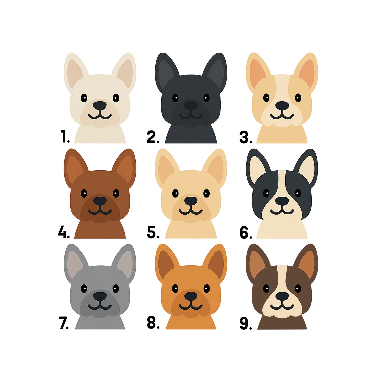 Personalised French Bulldog Birthday Card