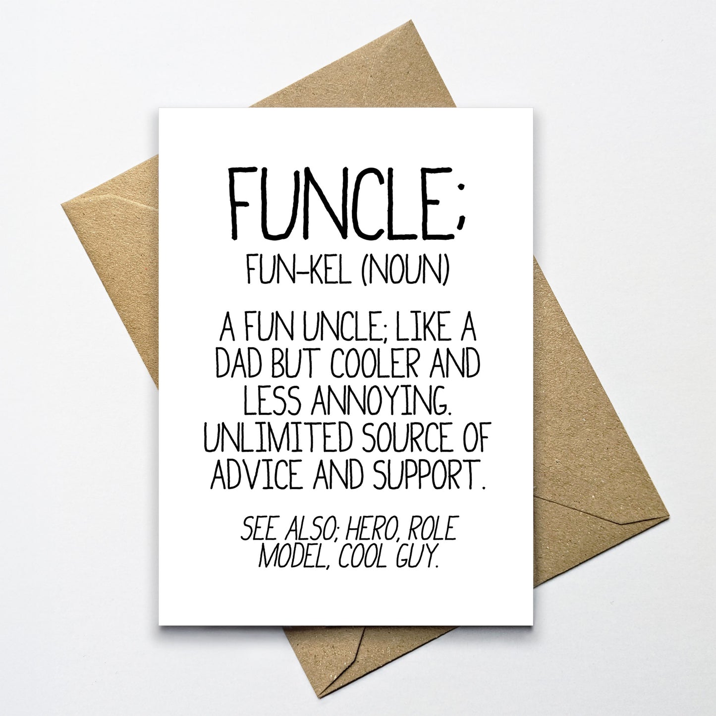 Funcle Definition Card
