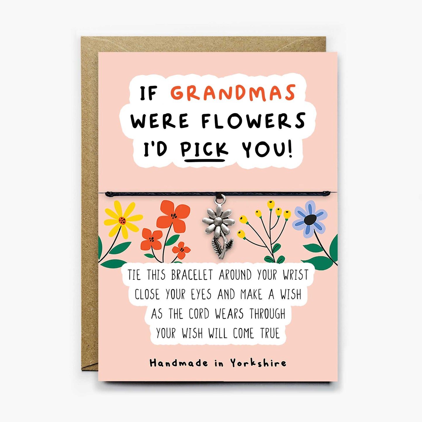 If Grandmas Were Flowers Wish Bracelet