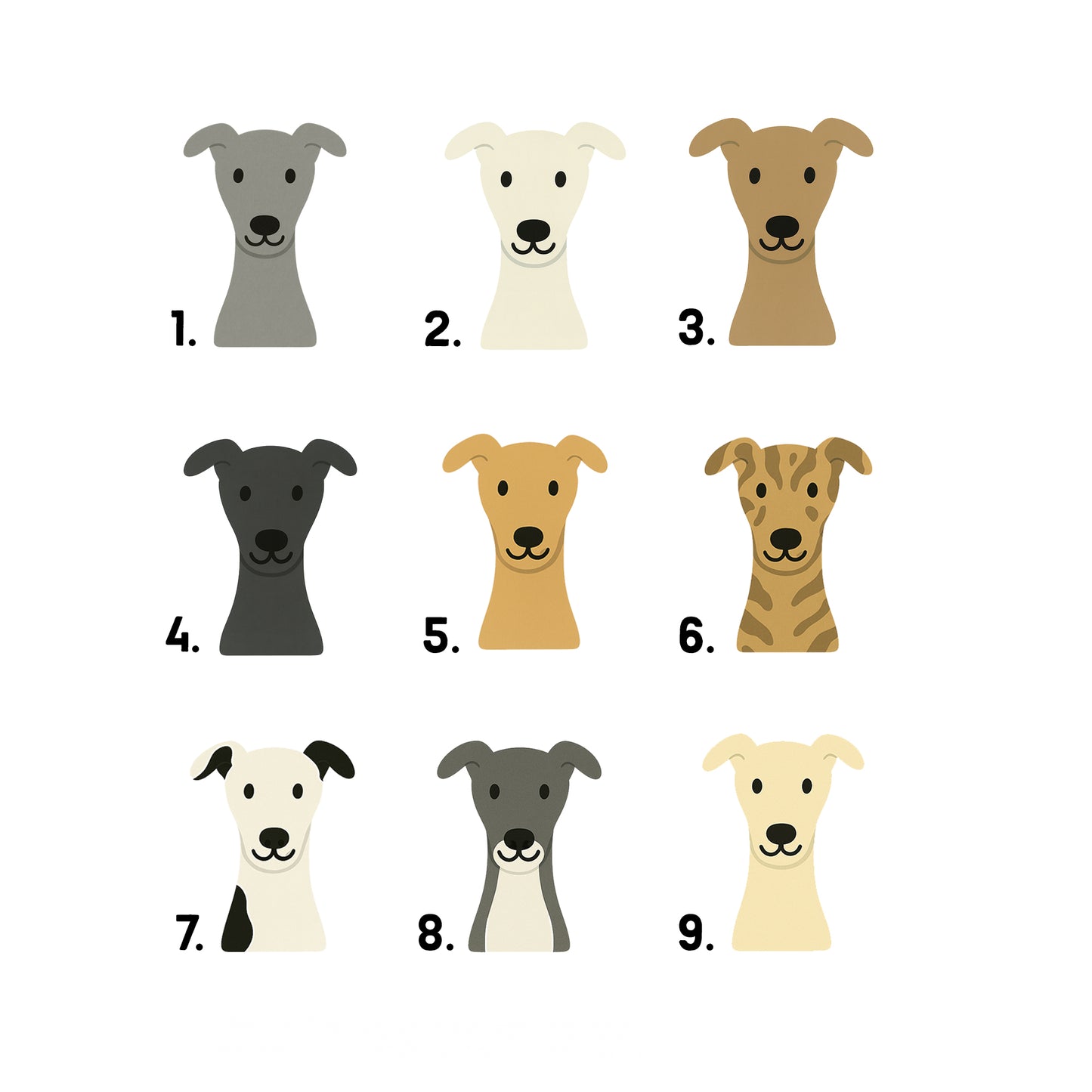 Personalised Greyhound Christmas Card