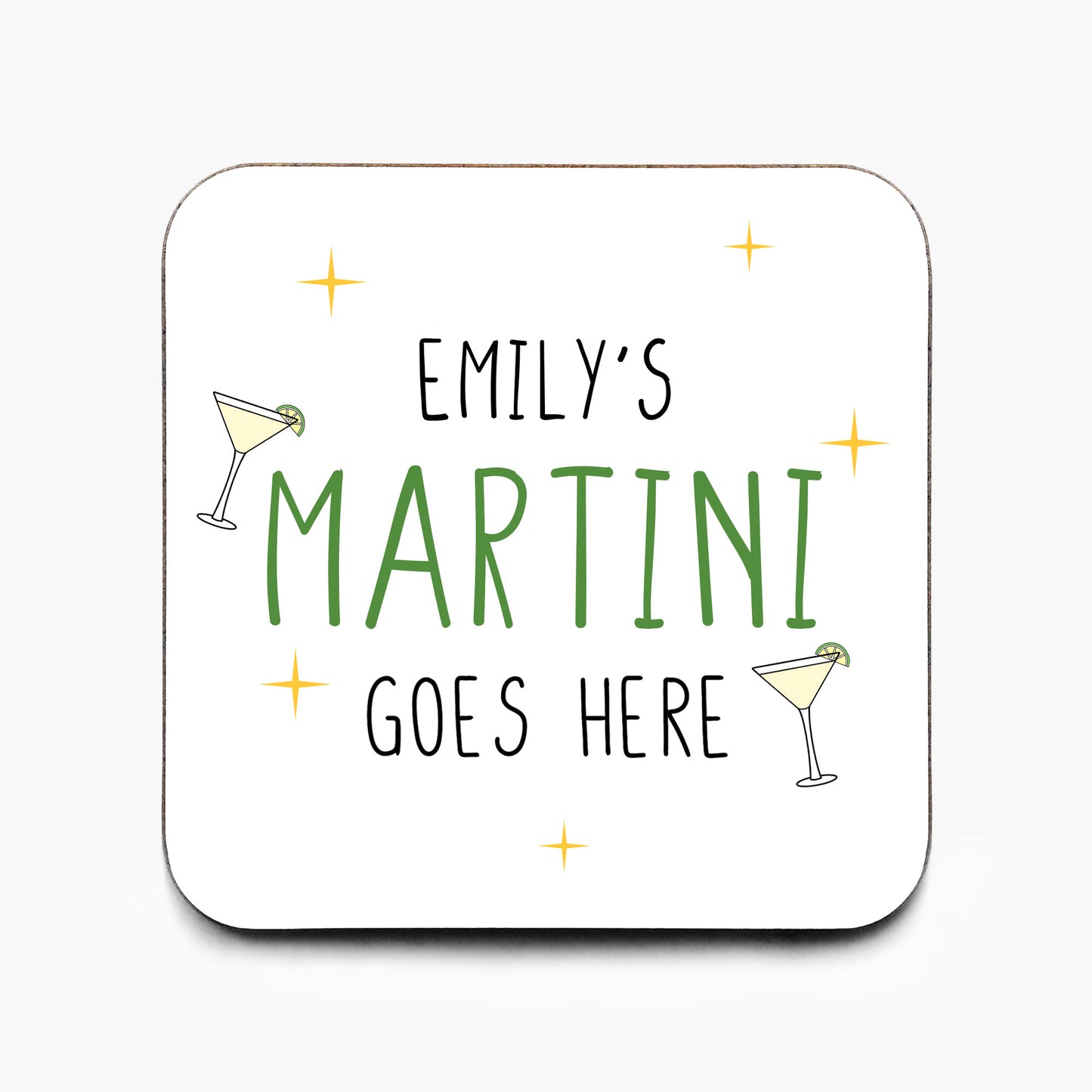 Personalised Martini Coaster