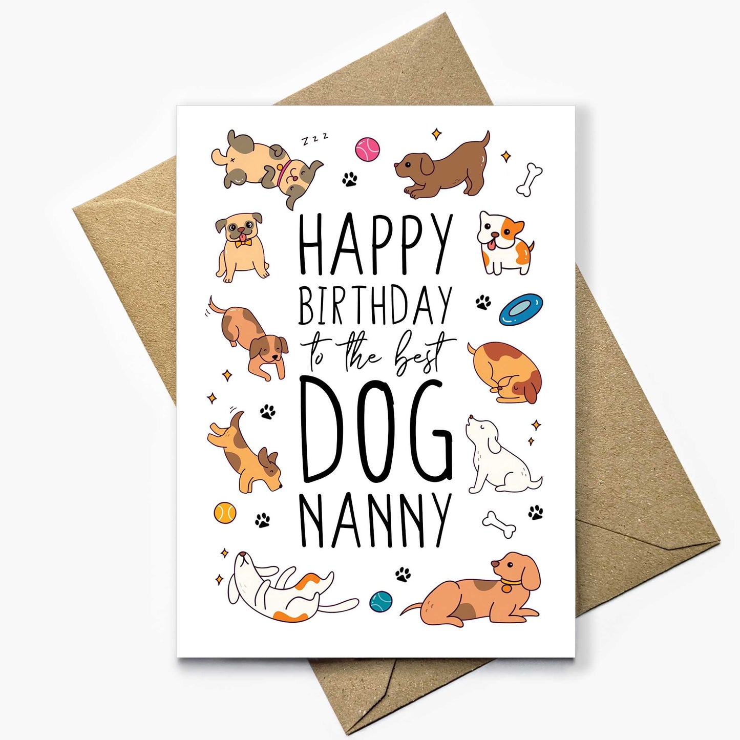 Birthday Card For Dog Nanny