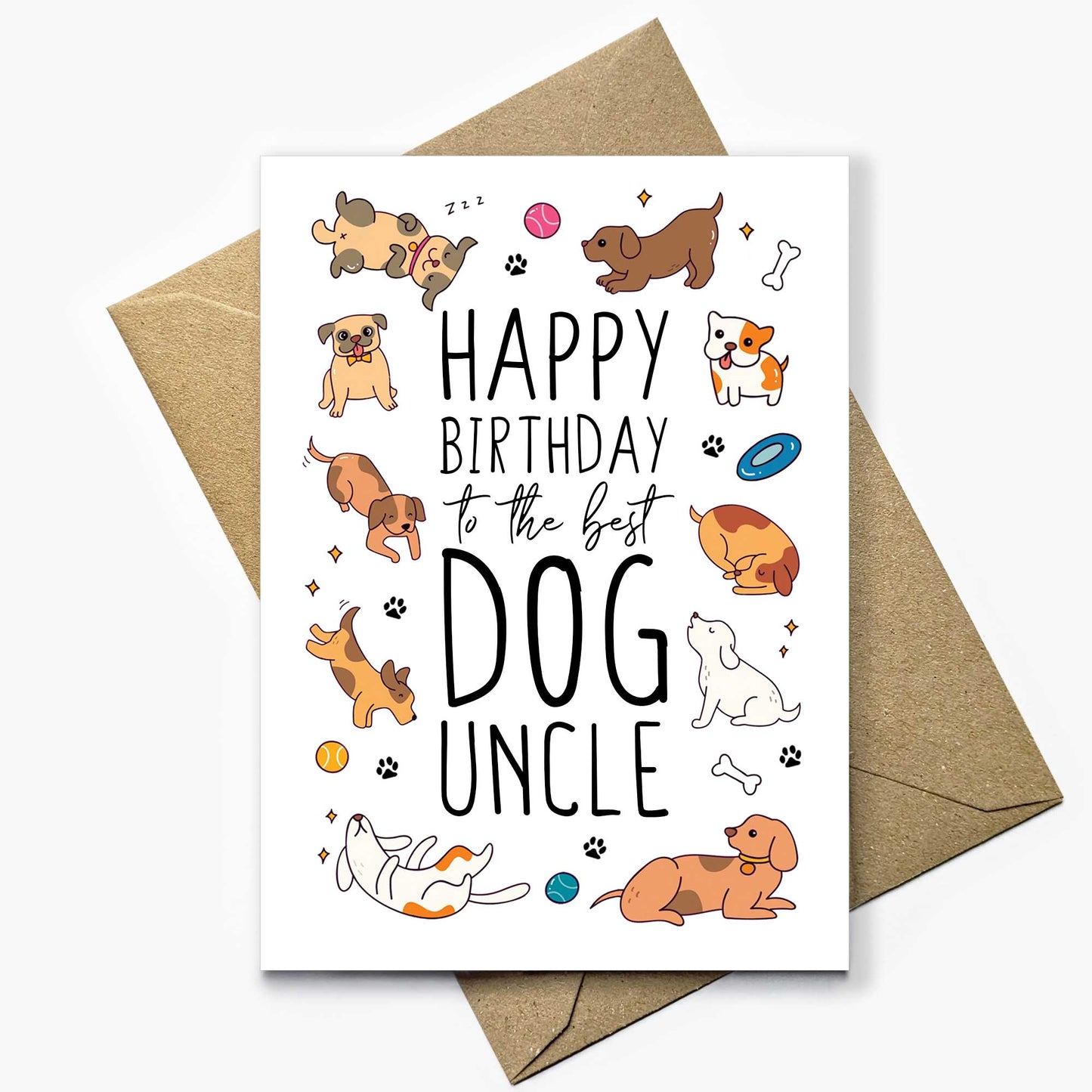 Birthday Card For Dog Uncle