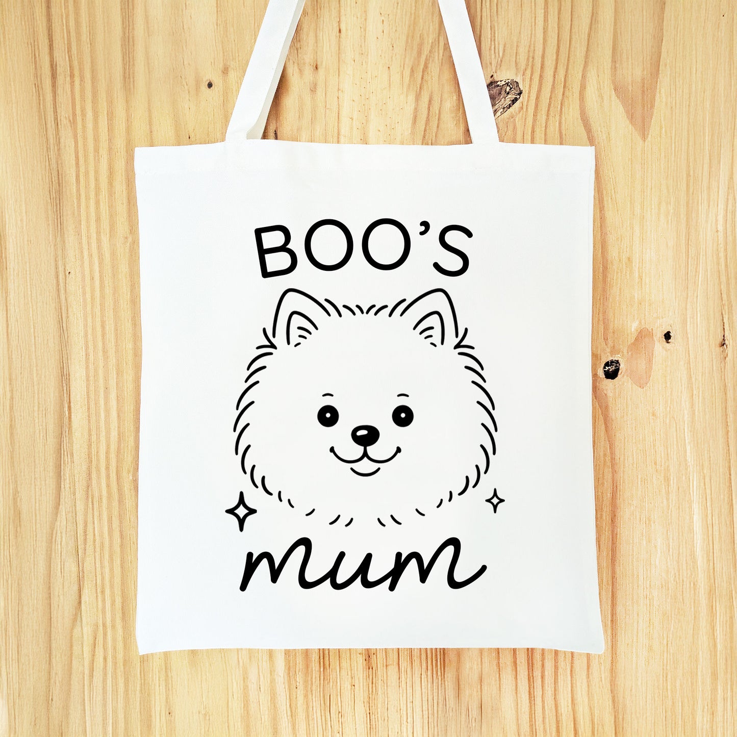Personalised Pomeranian Mum Tote Bag