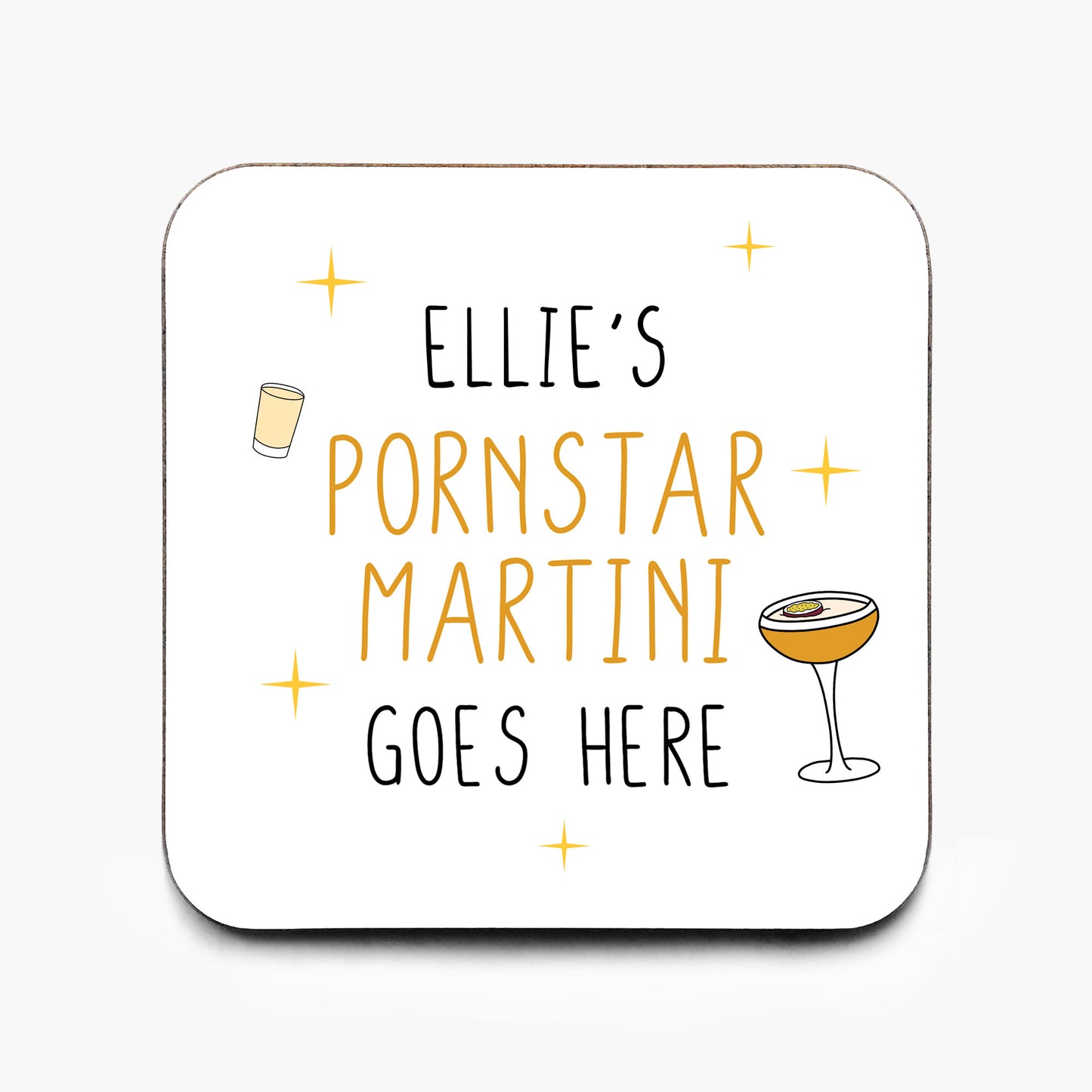 Personalised Pornstar Martini Coaster