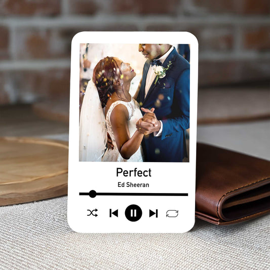 Personalised Photo & Song Wallet Card