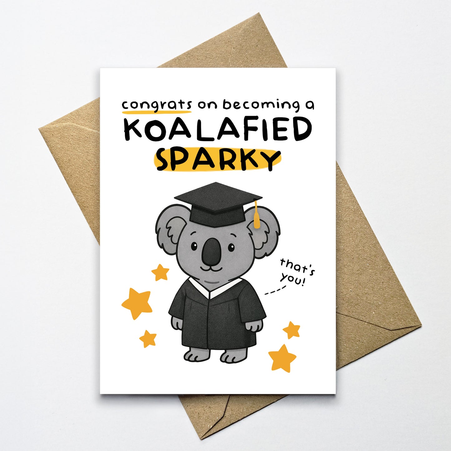 Koalafied Sparky Card