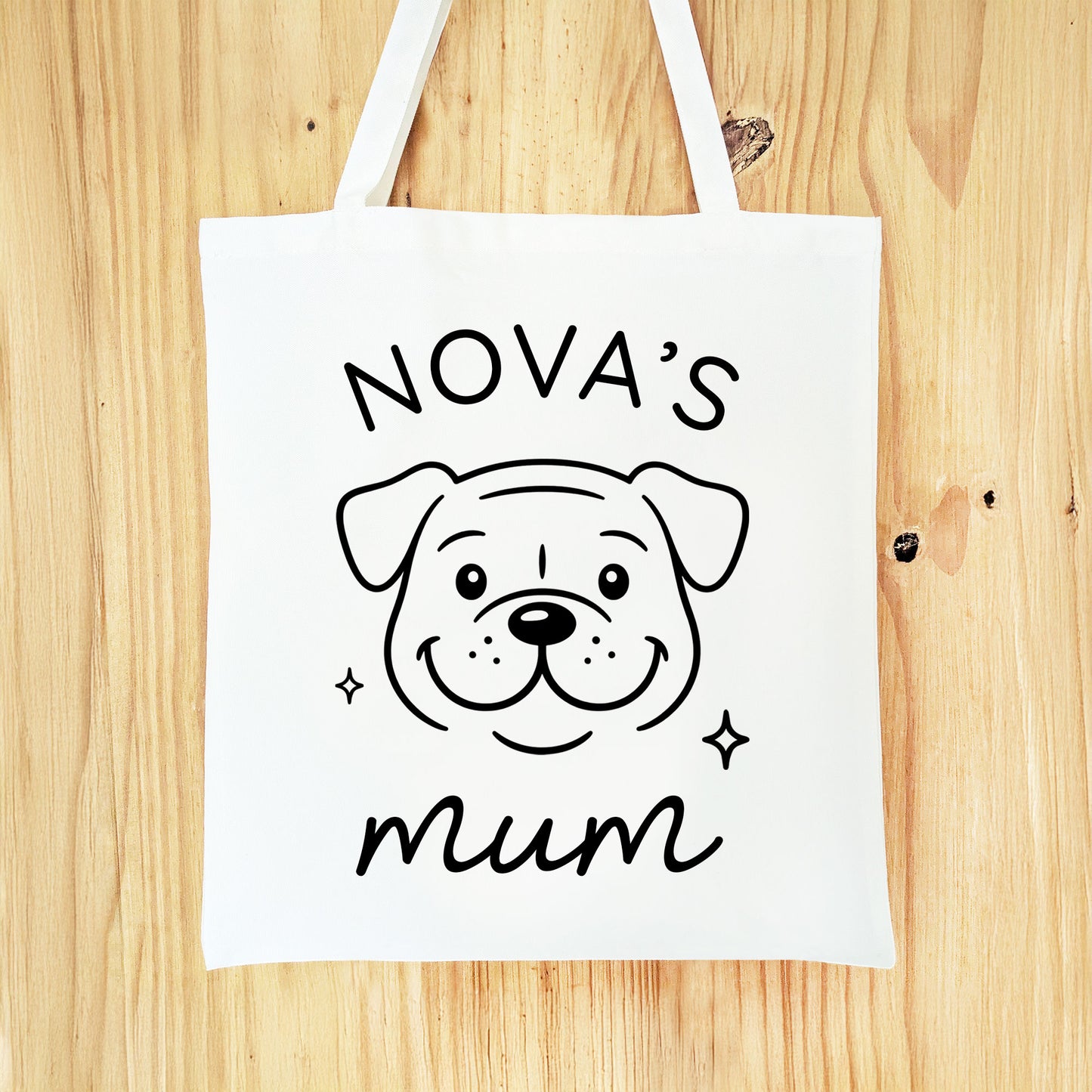 Personalised Staffordshire Bull Terrier Mum Tote Bag