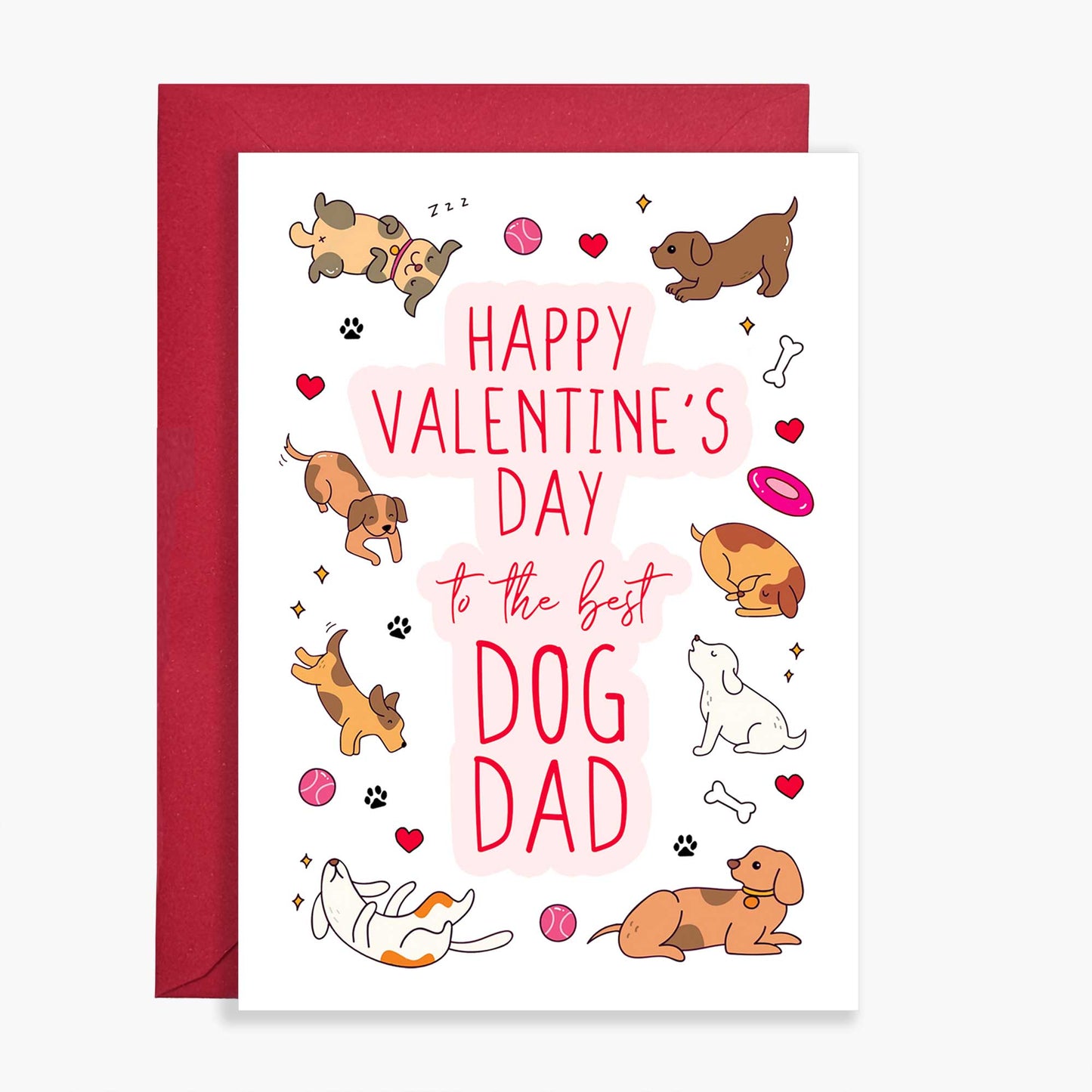 Dog Dad Valentine's Day Card