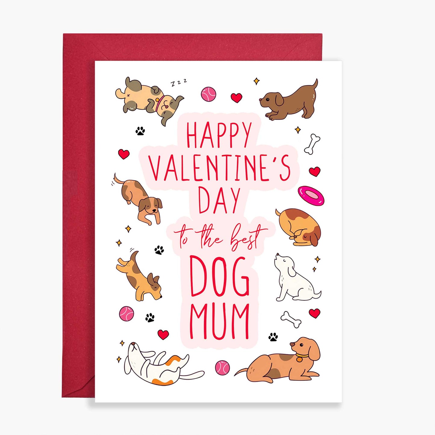 Dog Mum Valentine's Day Card