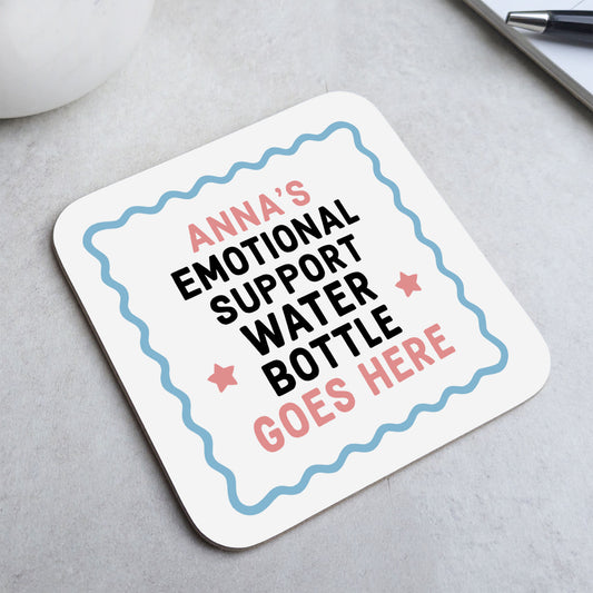 Personalised Emotional Support Water Bottle Coaster