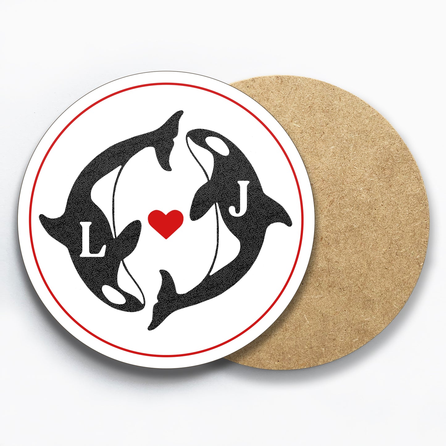Personalised Whales in Love Coaster