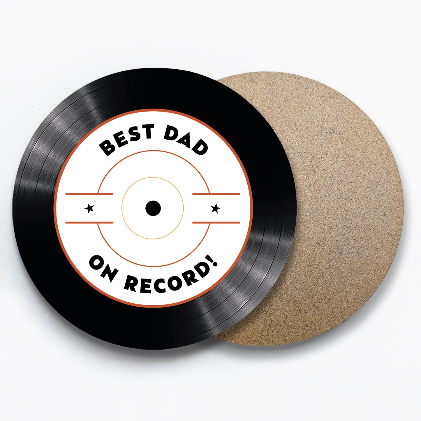 Best Dad On Record Coaster