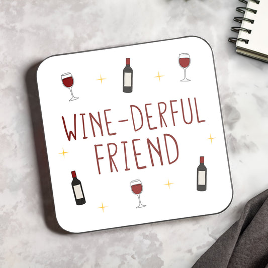 Wine-derful Friend Coaster