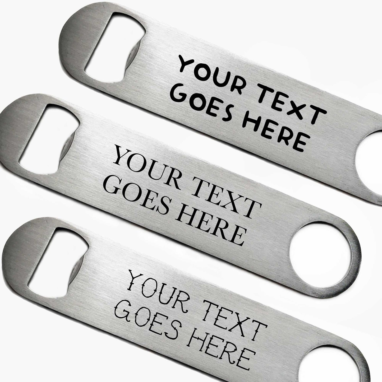 Personalised Text Bottle Opener