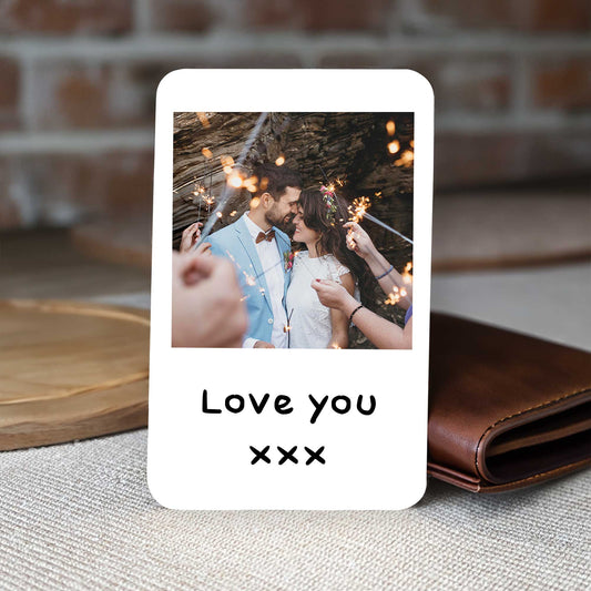 Personalised Photo & Text Wallet Card