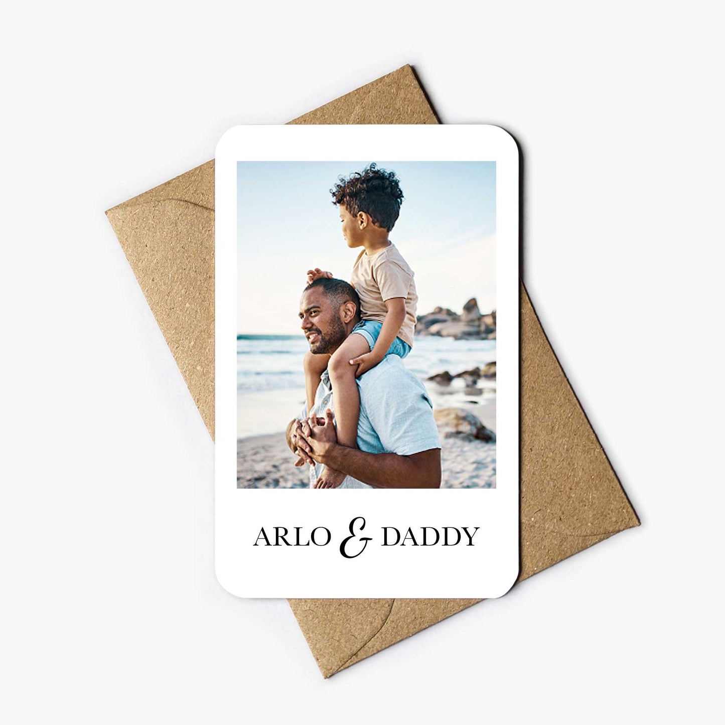 Personalised Photo & Names Wallet Card