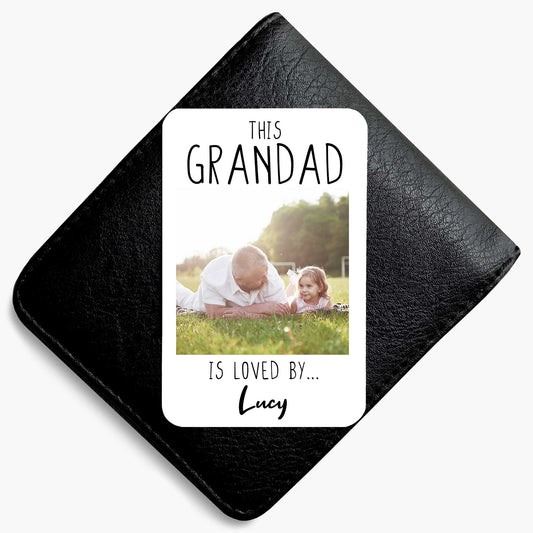 Personalised Photo 'This Grandpa Is Loved By' Wallet Card