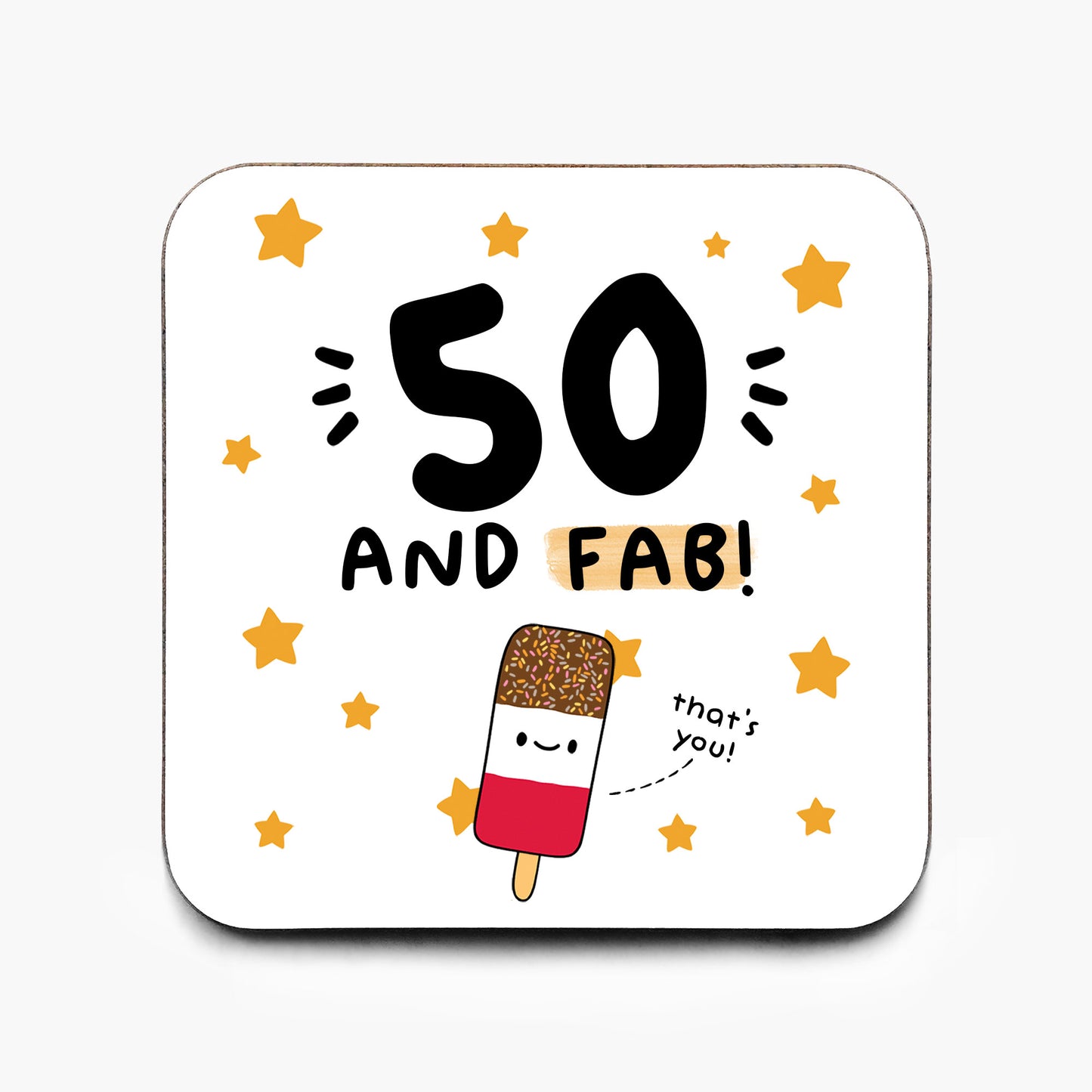 50 And Fab Coaster