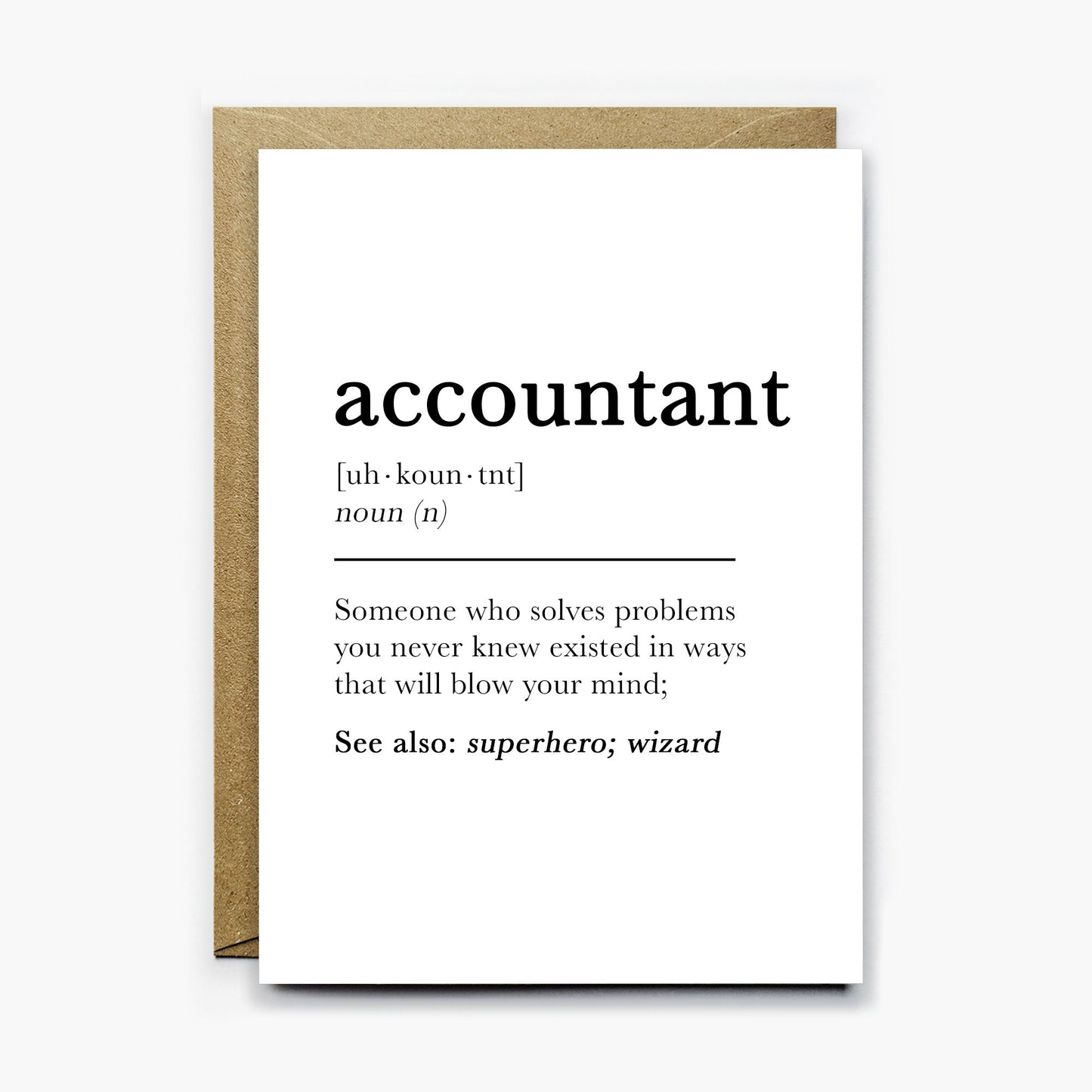 Accountant Definition Card
