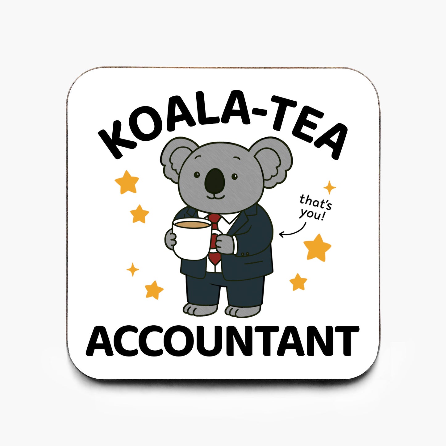 Koala Tea Accountant Coaster