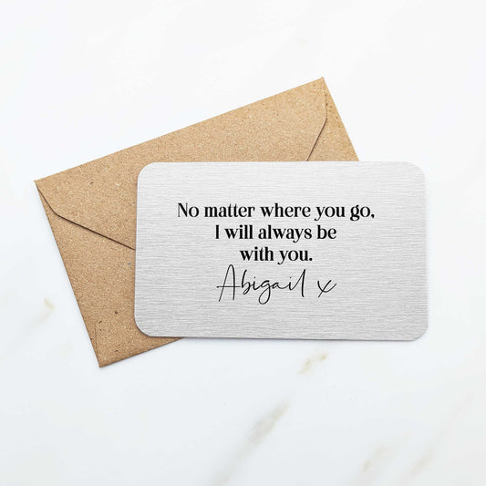 Personalised 'Always With You' Wallet Card