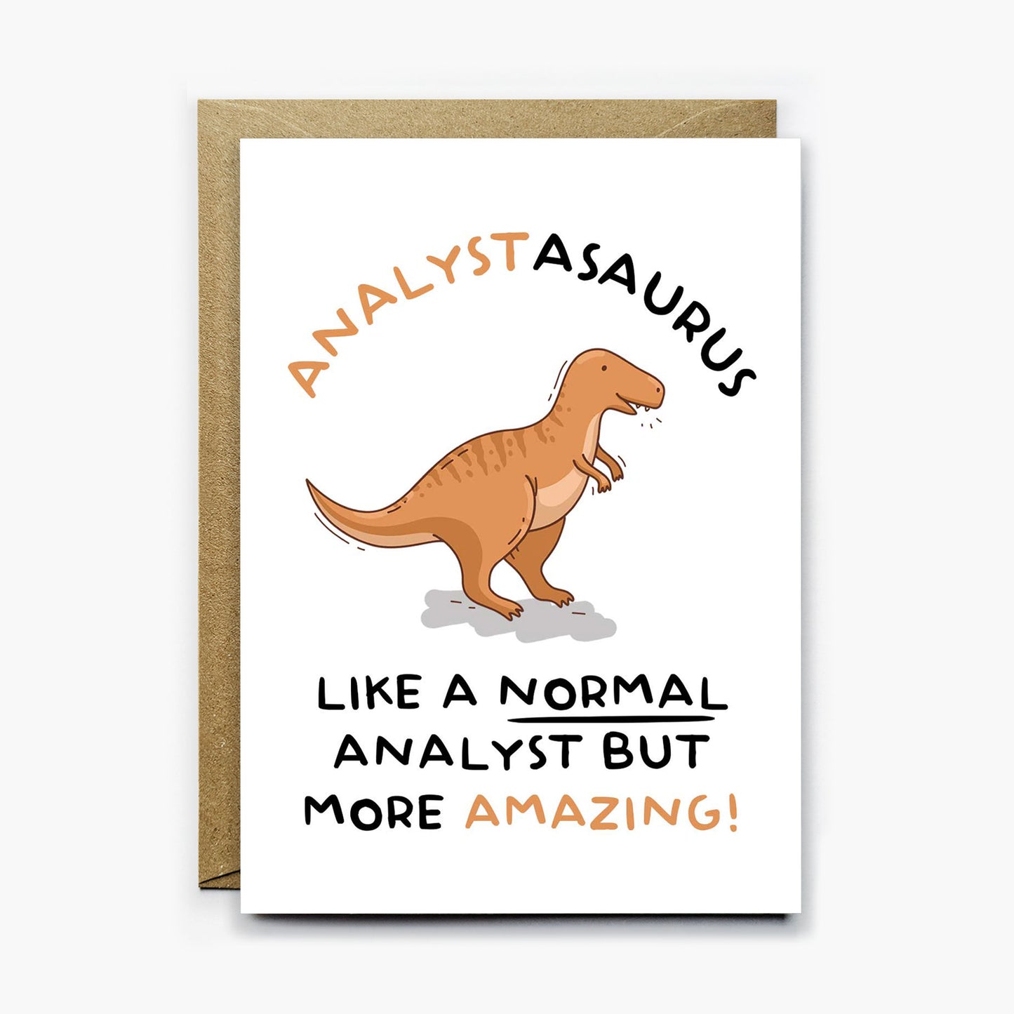 Analyst Dinosaur Card