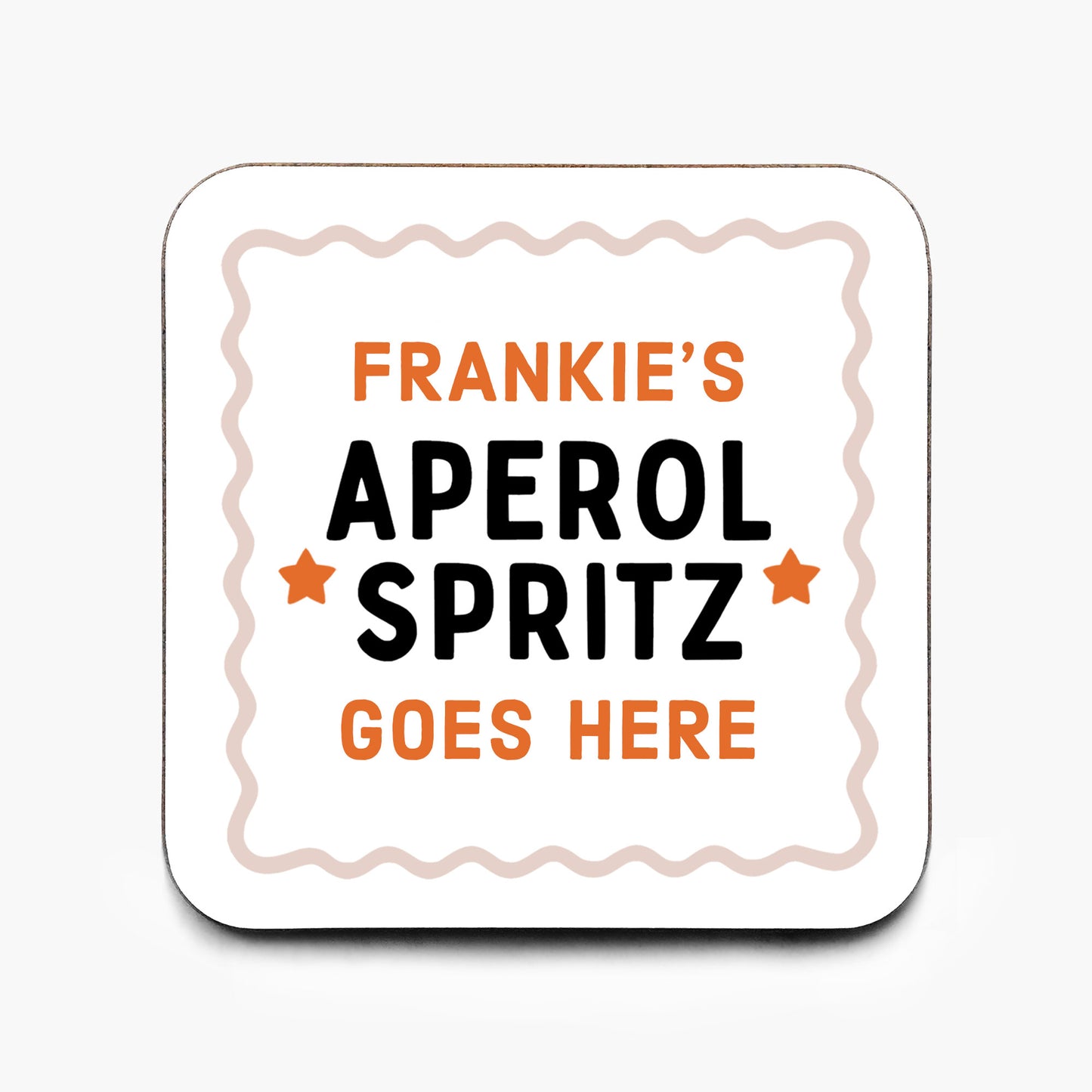Personalised Aperol Spritz Coaster