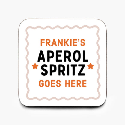 Personalised Aperol Spritz Coaster