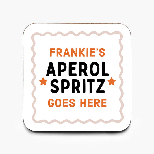 Personalised Aperol Spritz Coaster