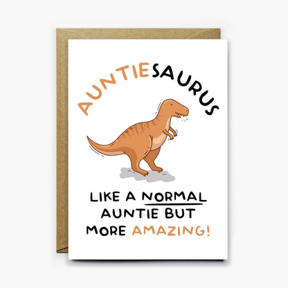 Auntie Dinosaur Card