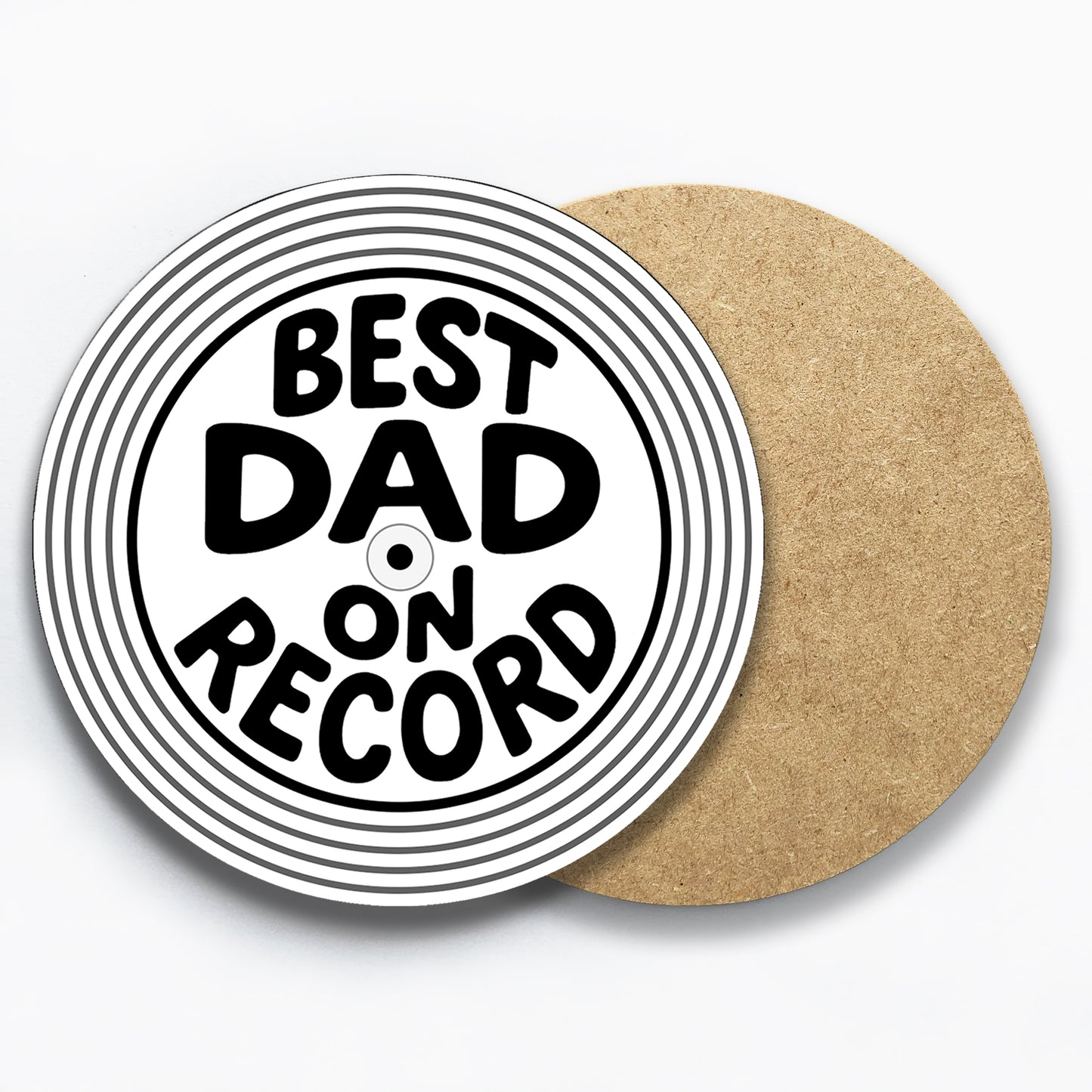 Best Dad On Record Coaster