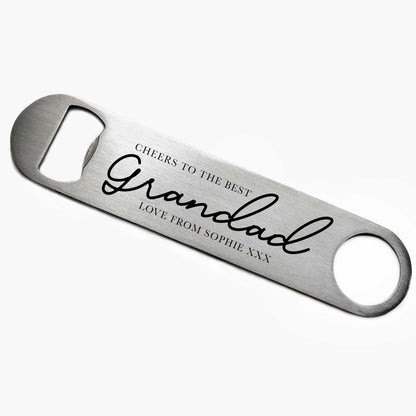 Personalised Best Grandad Bottle Opener