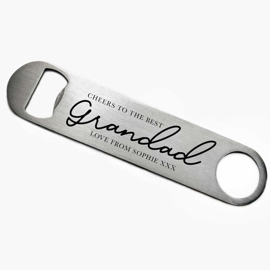 Personalised Best Grandad Bottle Opener