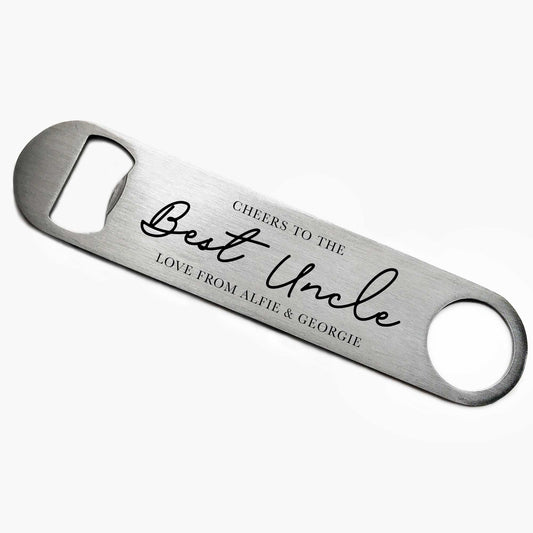 Personalised Best Uncle Bottle Opener