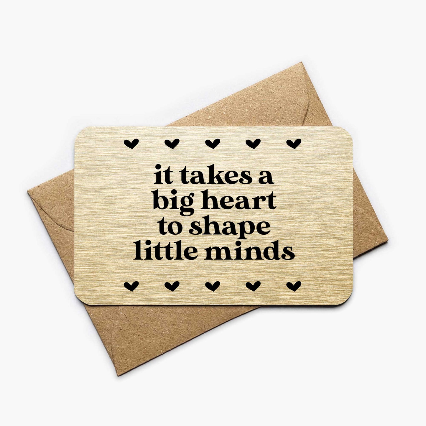 Personalised Teacher Appreciation Wallet Card