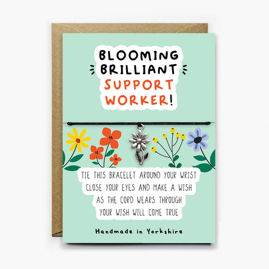 Blooming Brilliant Support Worker Wish Bracelet