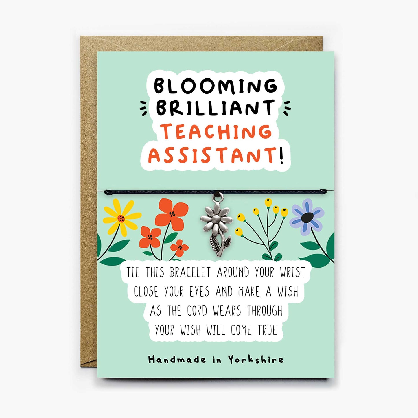 Blooming Brilliant Teaching Assistant Wish Bracelet